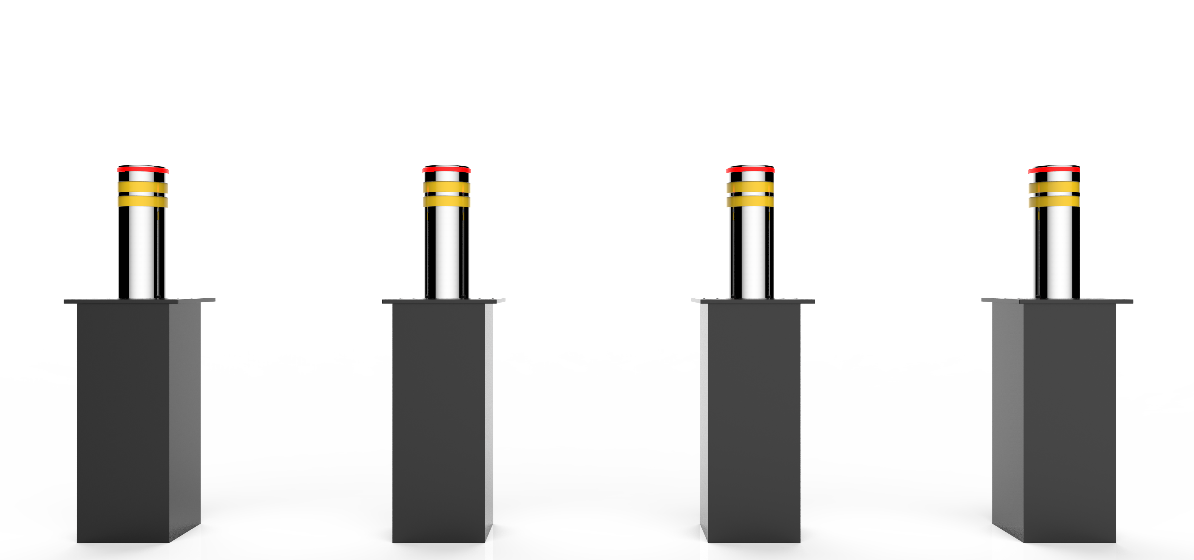 Road Blocker Bollard with Red Light BOBM649RL (Pic 2)